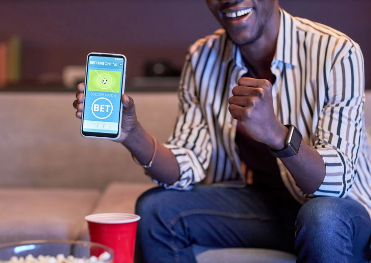 Online casino interface showing slots and betting options